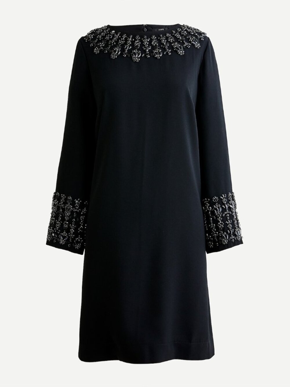 NWT J Crew  Embellished long-sleeve shift dress Size 2
